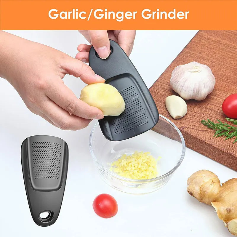 6 Pieces Kitchen Gadgets Set Space Saving Cooking Tools Cheese Grater Bottle Opener Vegetable Peeler Pizza Cutter Garlic Grinder
